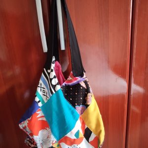 Bolsa sacola de patchwork