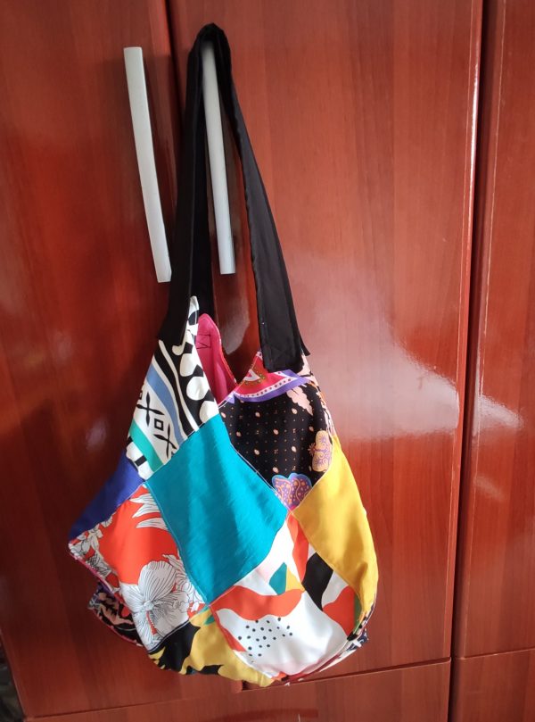 Bolsa sacola de patchwork